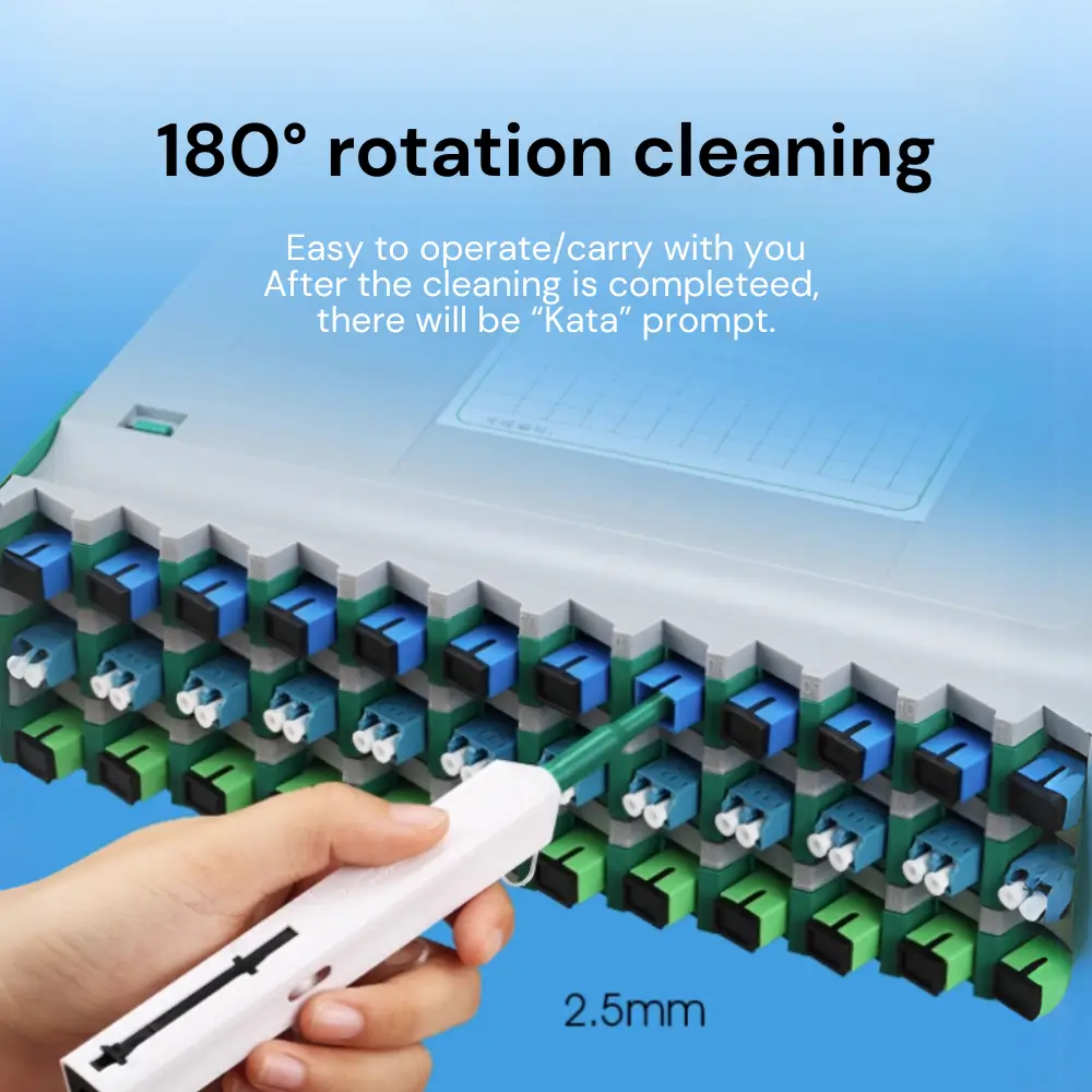 Fiber Optic Cleaning Pen- One-Click Connector Cleaner 2.5mm